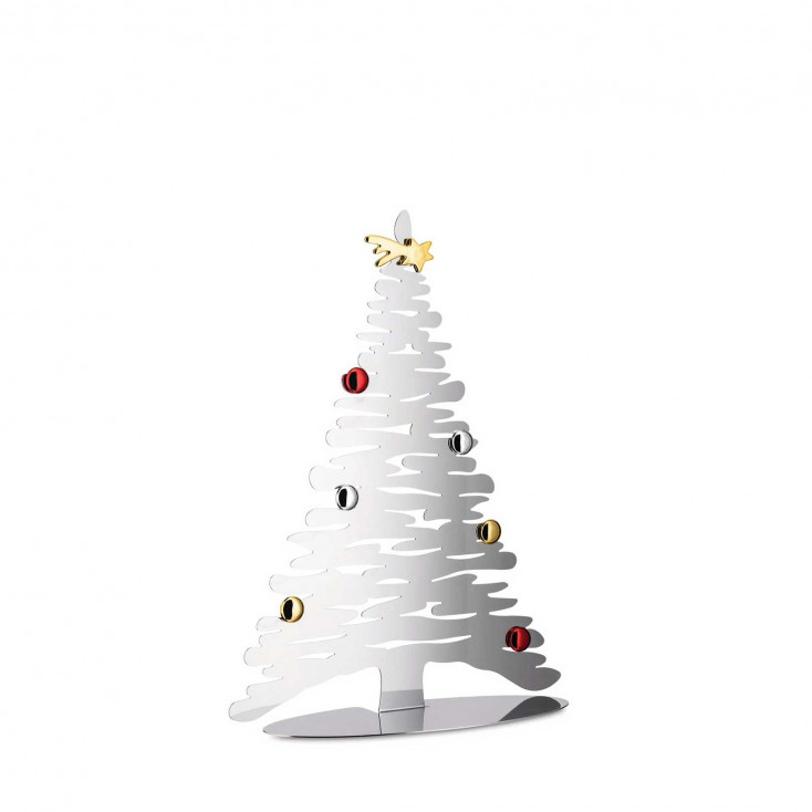 Decorazione natalizia in acciaio albero di natale piccolo "Bark for Christmas"