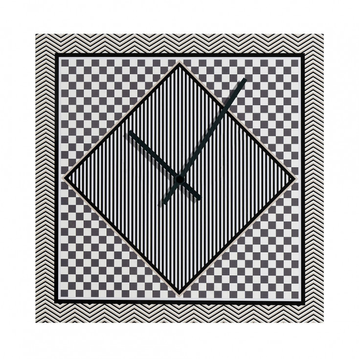 Orologio da parete piccolo dal design moderno in plexiglass con decoro Basic