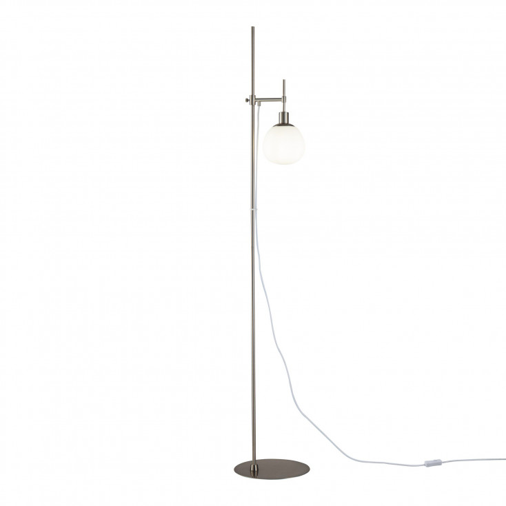 Piantana in stile moderno con struttura in metallo con altezza regolabile