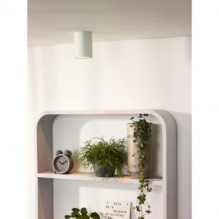 Faretto con struttura tubolare in alluminio dal design semplice e moderno