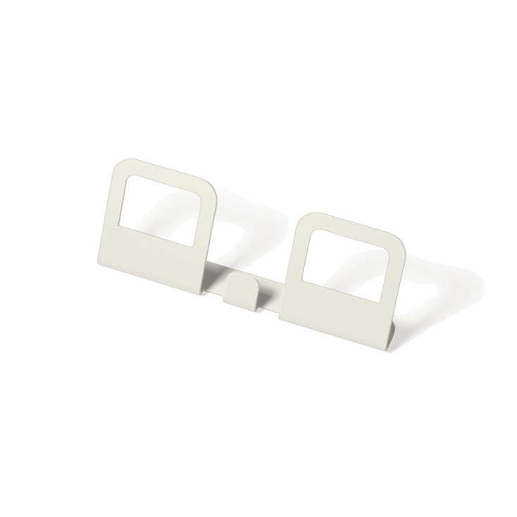 Appendiabiti da parete lineare in stile moderno con 2 ganci