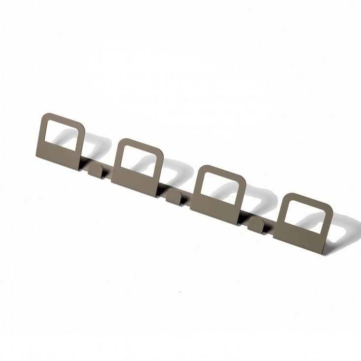 Appendiabiti da parete lineare in stile moderno con 4 ganci