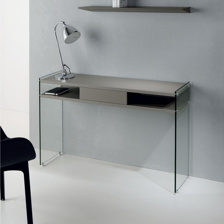 Consolle per ingresso moderna in legno con cassetto