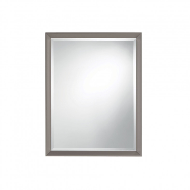 Specchiera moderna con cornice in alluminio verniciato sabbiato
