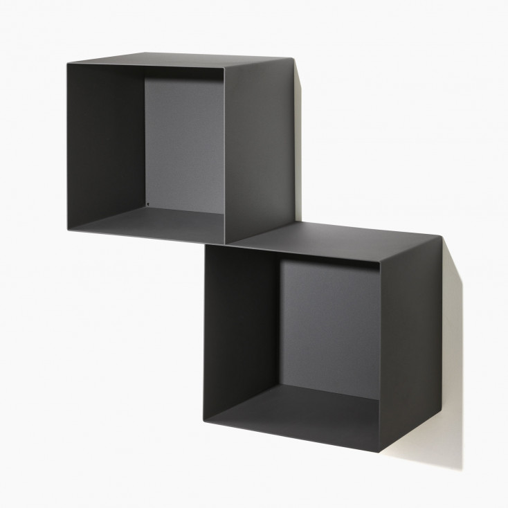 Libreria da parete piccola a cubi grandi con struttura componibile stile moderno