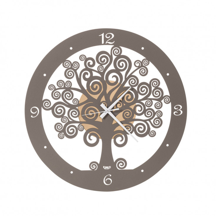 Orologio da parete piccolo con lancette in alluminio