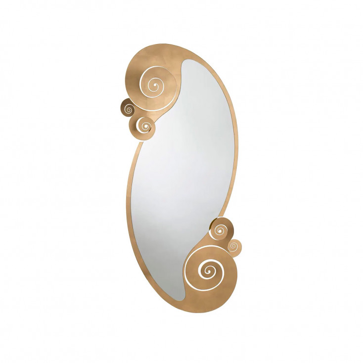 Specchio da parete in metallo dal design moderno