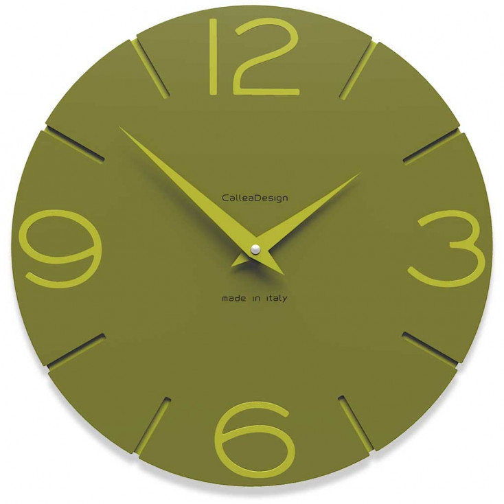 Orologio da parete in legno rotondo dal design moderno