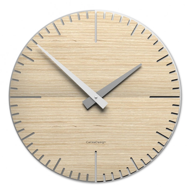 Orologio da parete rotondo in legno dal design moderno