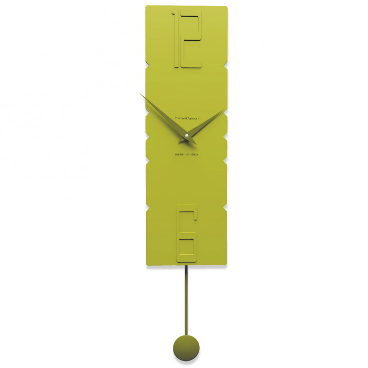 Orologio da parete a pendolo in legno dal design moderno ed elegante
