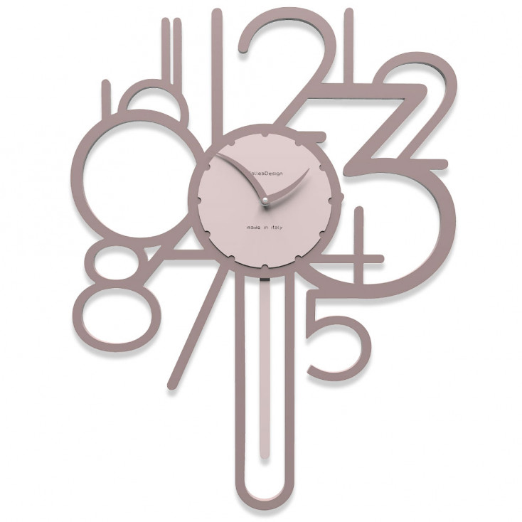 Orologio da parete a pendolo in legno dal design moderno ed elegante