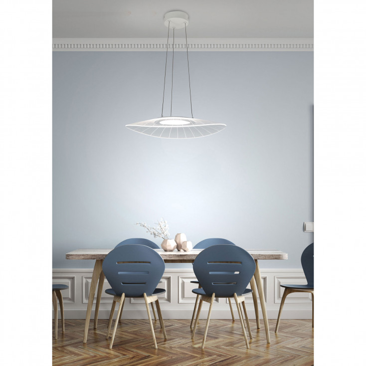 Lampada a sospensione piccola a LED con struttura in metallo dal design moderno