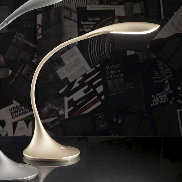 Lampada da tavolo a LED flex dal design moderno per ufficio e camera