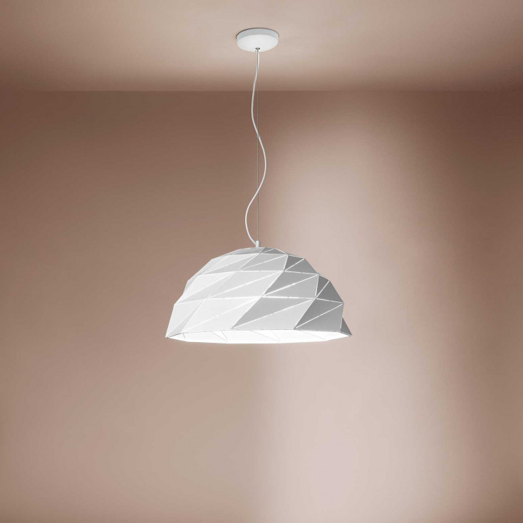 Sospensione in stile moderno in metallo verniciato regolabile in altezza