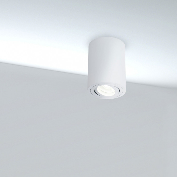 Lampada da soffitto orientabile in stile moderno in alluminio verniciato