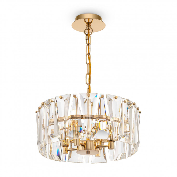 Lampadario piccolo moderno con diffusori in vetro