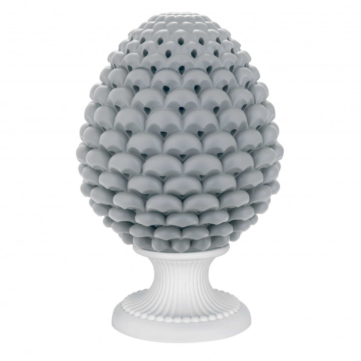 Lampada da tavolo moderna a forma di Pigna siciliana decorata a mano