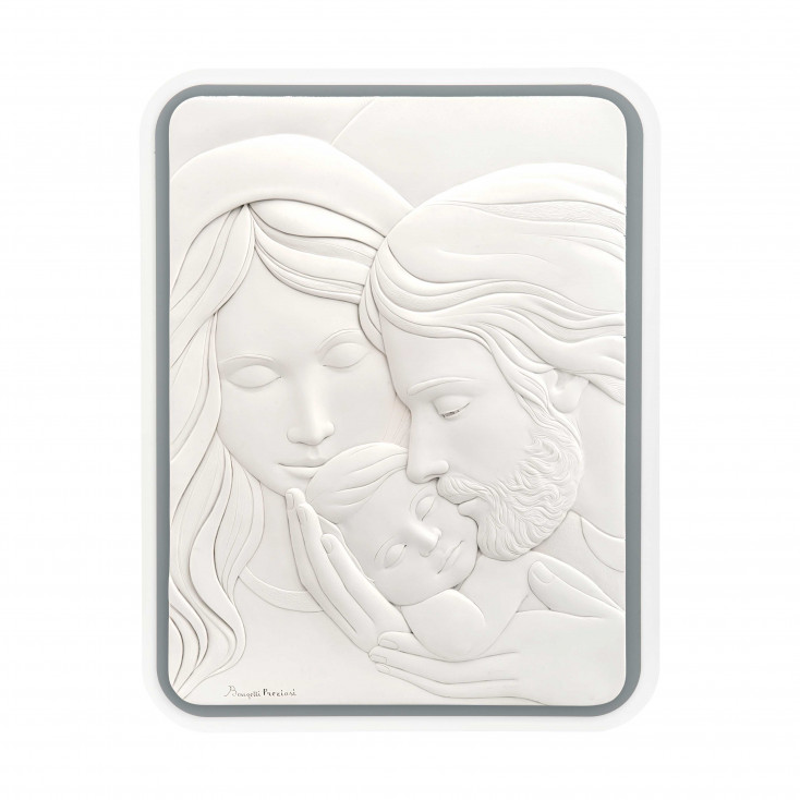 Capezzale piccolo moderno la sacra famiglia per camera da letto cornice colorata
