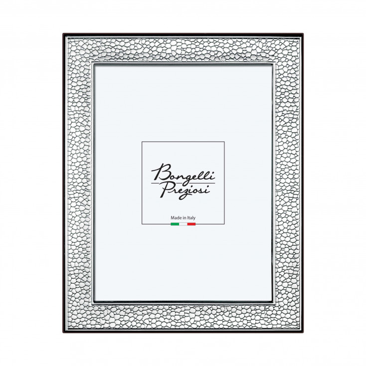 Portafoto da tavolo con cornice dal design moderno argentata