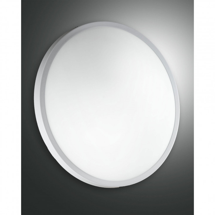 Lampada da soffitto grande con diffusore in vetro a risparmio energetico