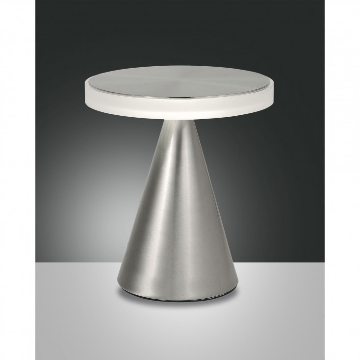Lampada da tavolo a Led dimmerabile struttura in metallo dal design moderno