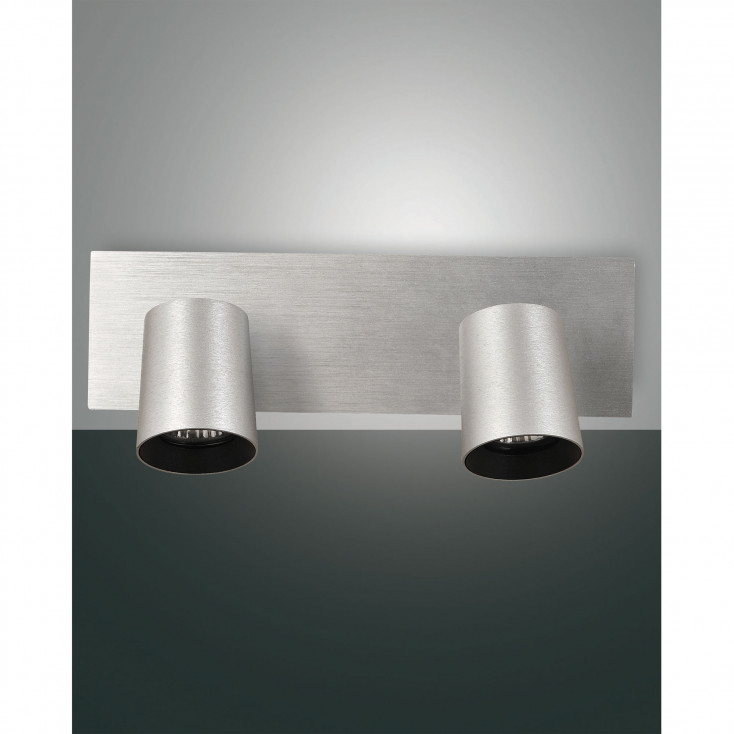 Faretti da parete 2 luci con struttura in alluminio