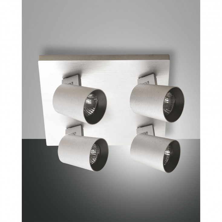 Faretti da soffitto 4 luci con struttura in alluminio dal design moderno