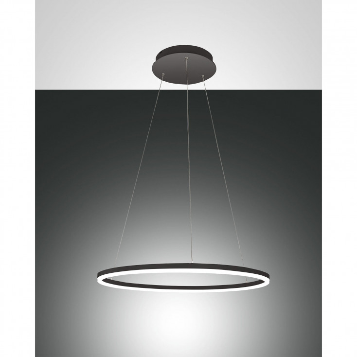 Lampada a sospensione rotonda a LED in metallo dal design moderno