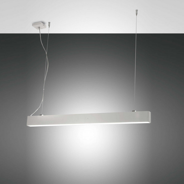 Lampada a sospensione a LED piccola con diffusore in metallo dalle linee moderne