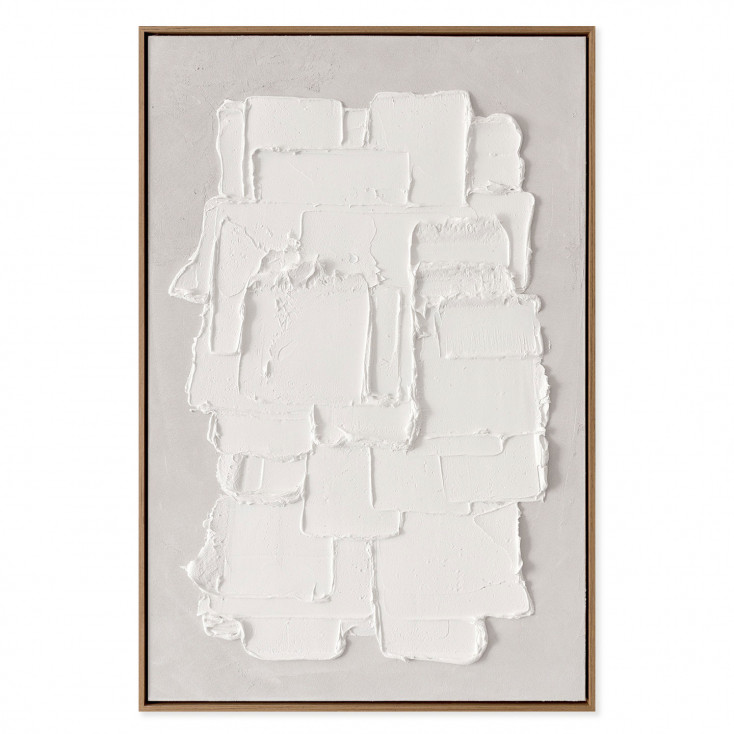 Quadro astratto dipinto a mano con acrilici su tela Spatula 60x90