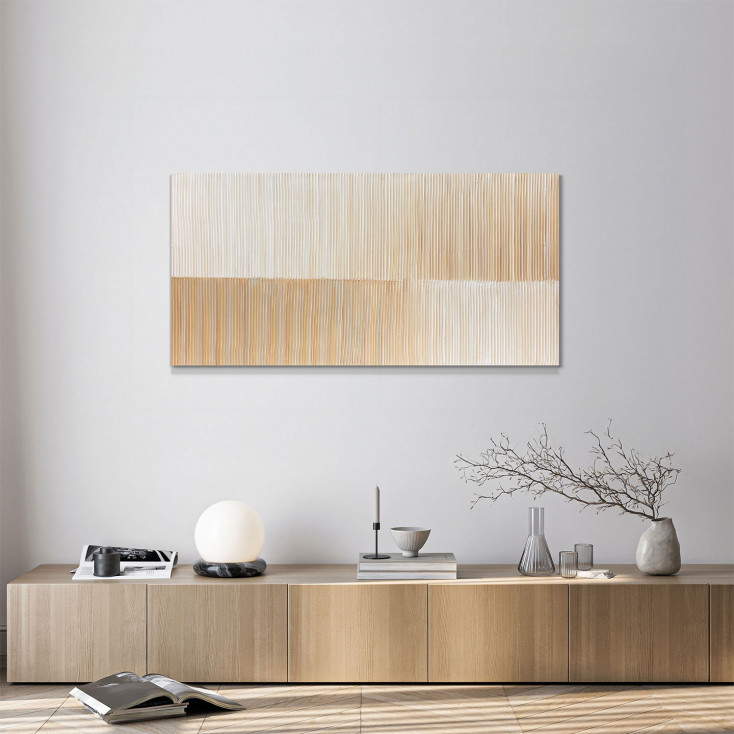 Quadro astratto dipinto a mano su tela di cotone Reverse 140x70