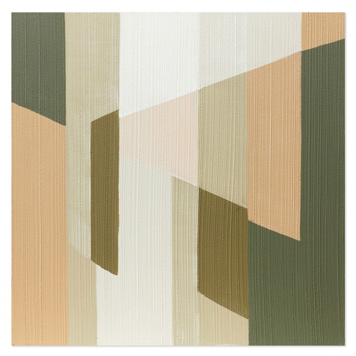 Quadro astratto dipinto a mano su tela di cotone Tapiz 100x100