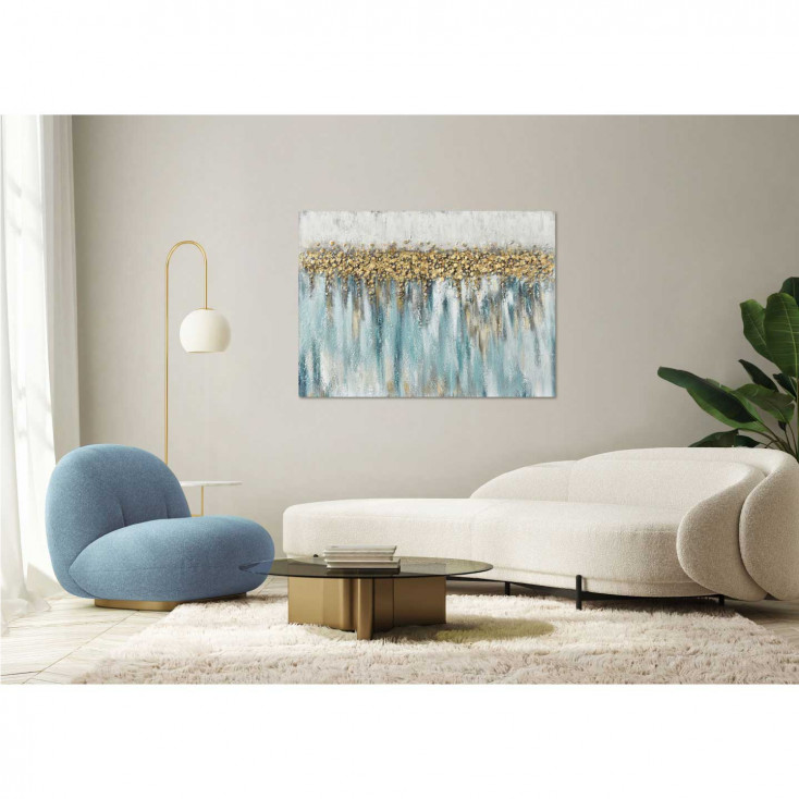 Quadro astratto moderno dipinto a mano su tela "Horizon" 120X90