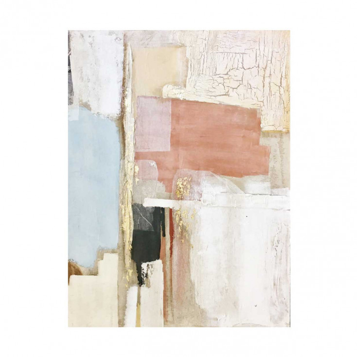Quadro moderno astratto dipinto a mano su tela 90x120 "Abstract Seven"
