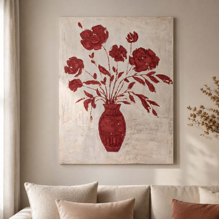 Quadro naturalistico dipinto a mano con acrilici su tela Kado 60x80