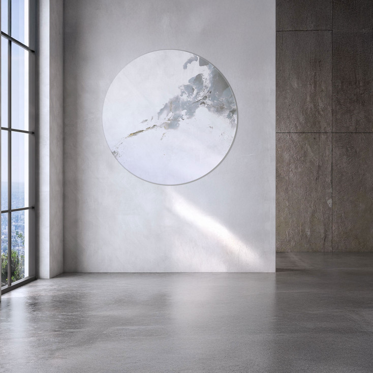 Specchio da parete rotondo dal design moderno Selene d.120