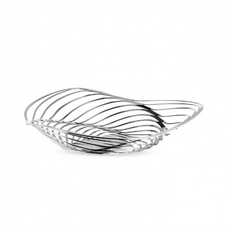 Centrotavola in acciaio dal design moderno dalle linee eleganti