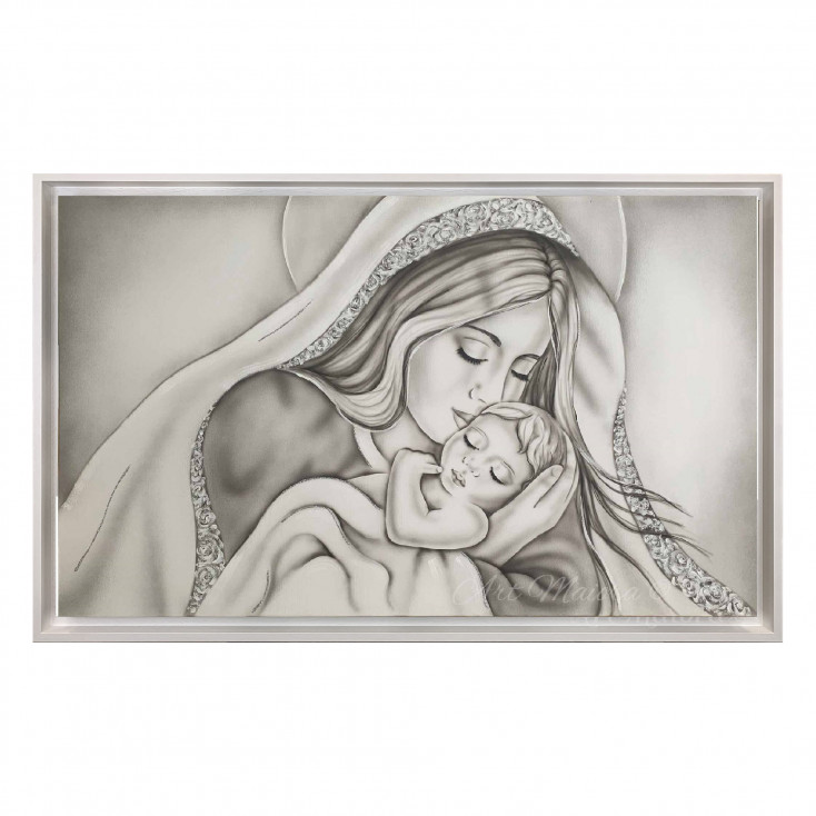 Capezzale con la maternità in stile moderno "Amore Di Mamma" 110x65 con glitter