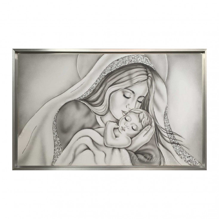 Capezzale moderno dipinto a mano con la maternità Amore di Mamma 110x65