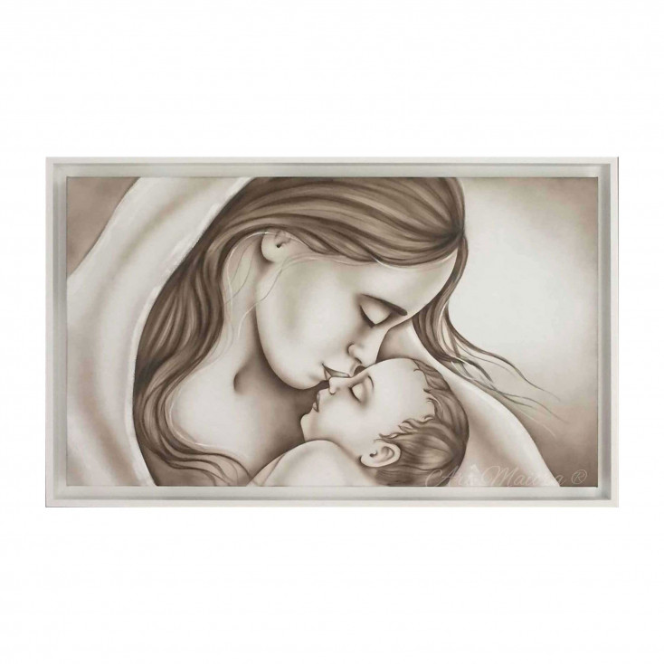 Capezzale moderno dipinto a mano su tela "Dolcezza" 110x65