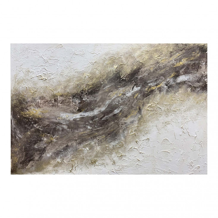 Quadro astratto dipinto a mano su tela di cotone "Madre Natura" 150x100