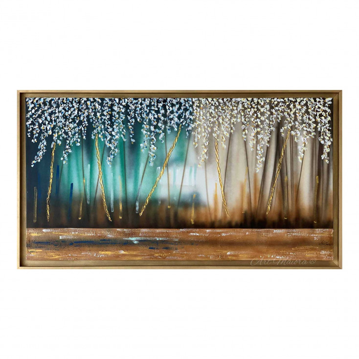 Quadro astratto dipinto a mano su tela Sogno 110x65