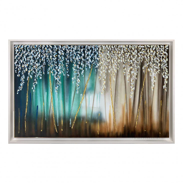 Quadro astratto dipinto a mano su tela Sogno 150x80