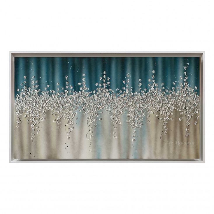 Quadro astratto su tela dipinto a mano Comete 150x100