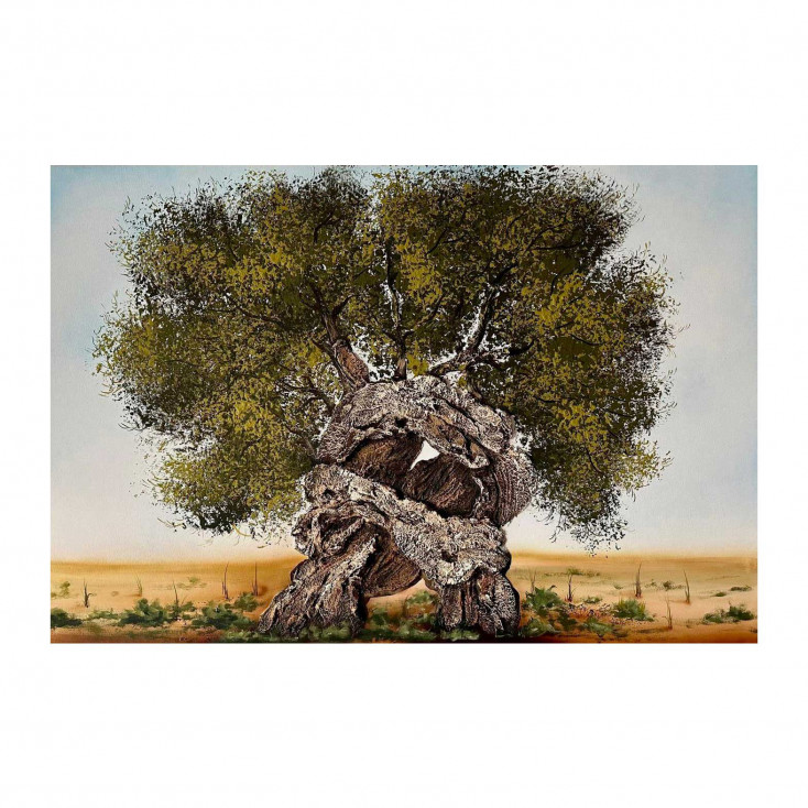 Quadro con paesaggio acrilico su tela Doppia Anima 150x100