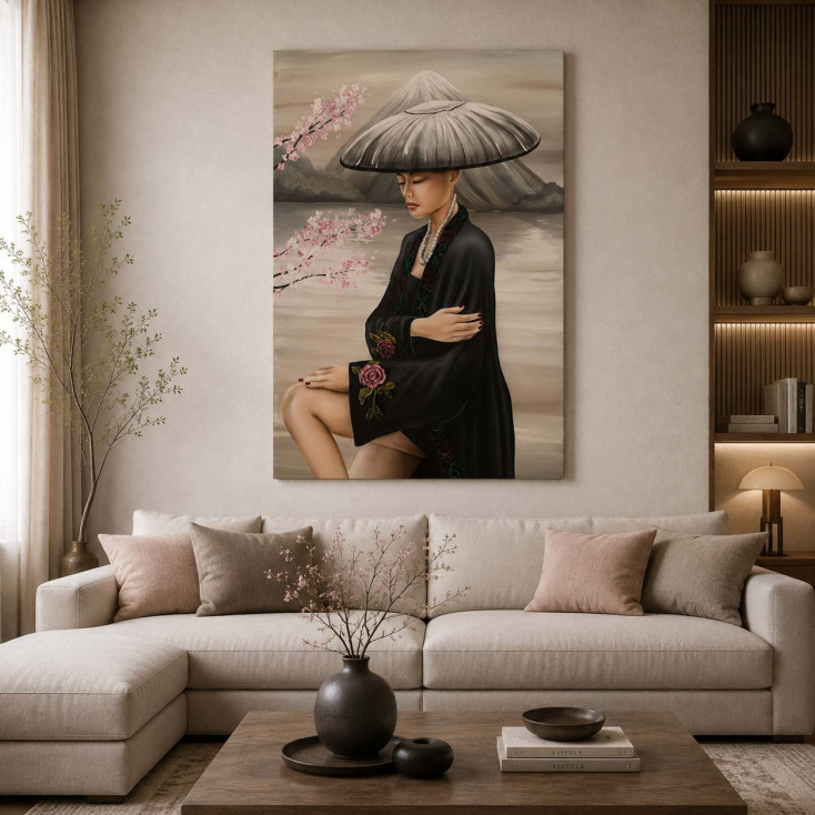 Quadro dipinto a mano su tela Fioritura delle Rose 100x150