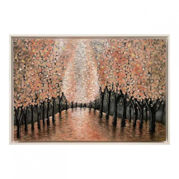 Quadro moderno acrilico su tela Sentiero Romantico 150x80