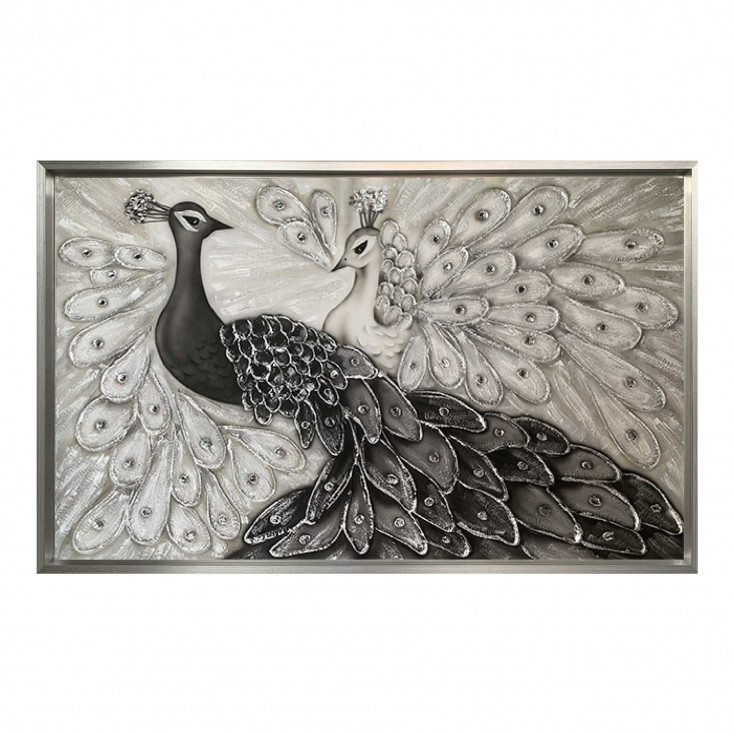 Quadro moderno dipinto a mano su tela Gioiel 150x80