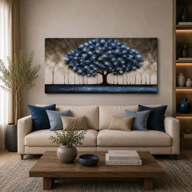 Quadro moderno su tela con paesaggio Incanto 150x80