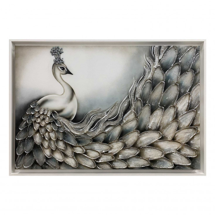 Quadro moderno su tela dipinta a mano Narciso 130x70